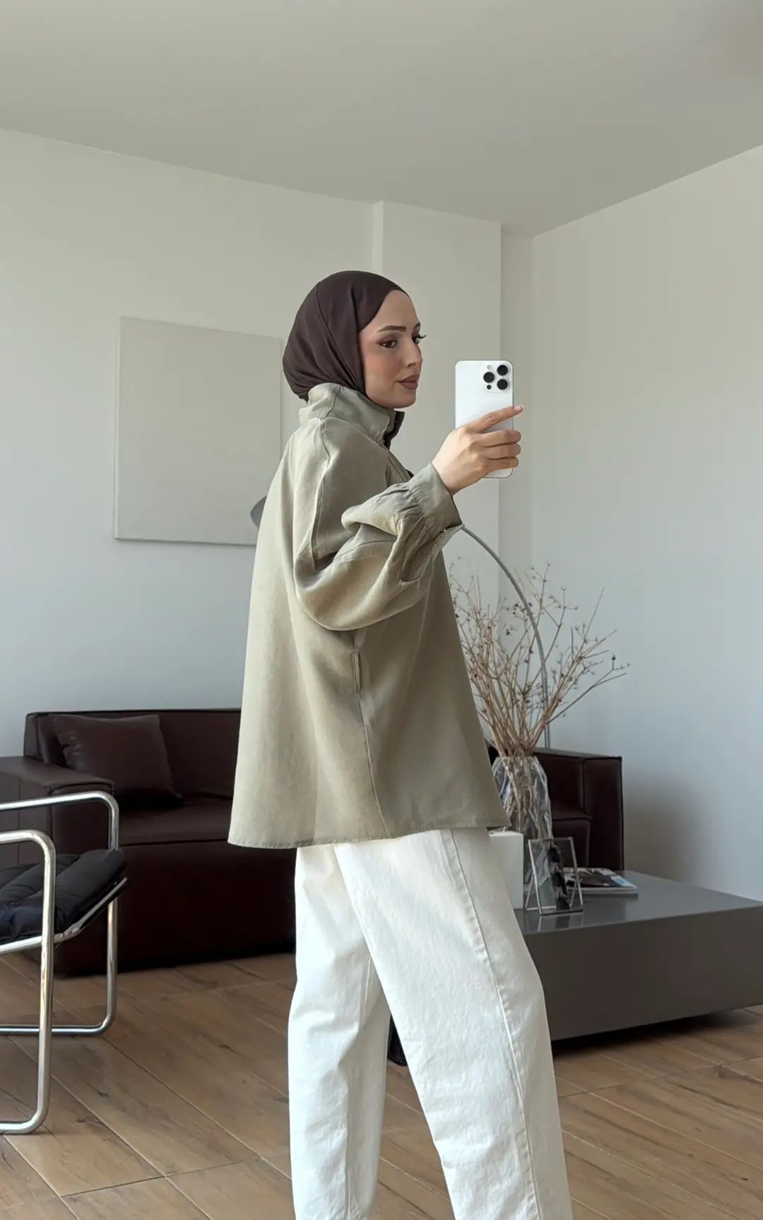 Kolu Pelerin Tunik Olive