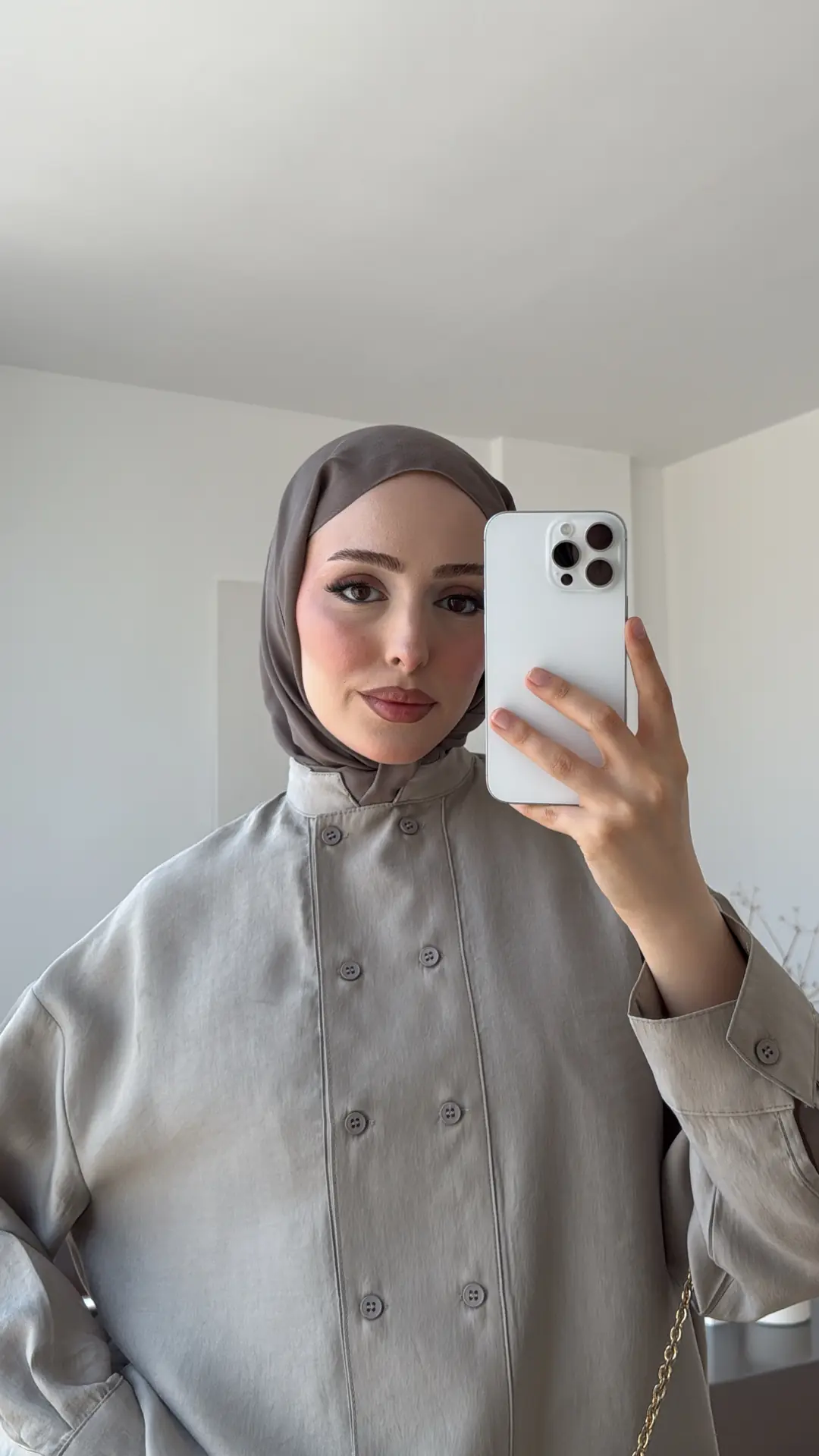 Kruvaze Detay Takım Bej
