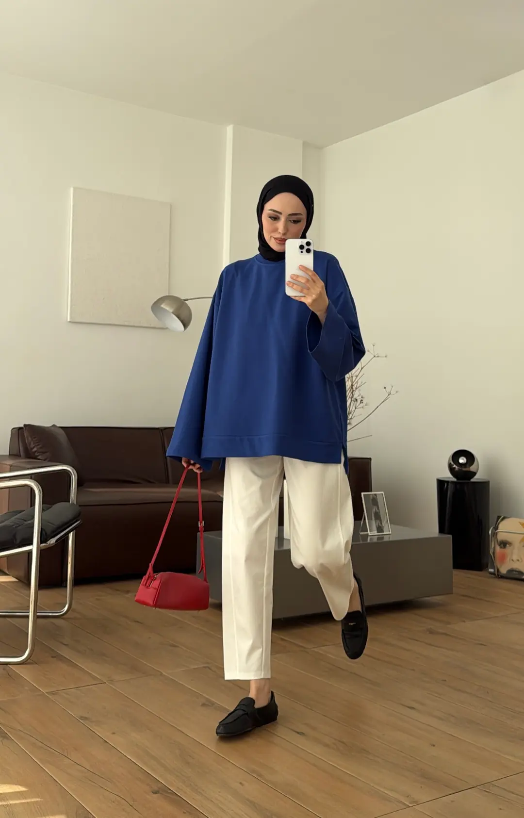 Dökümlü Basic Sweat Sax