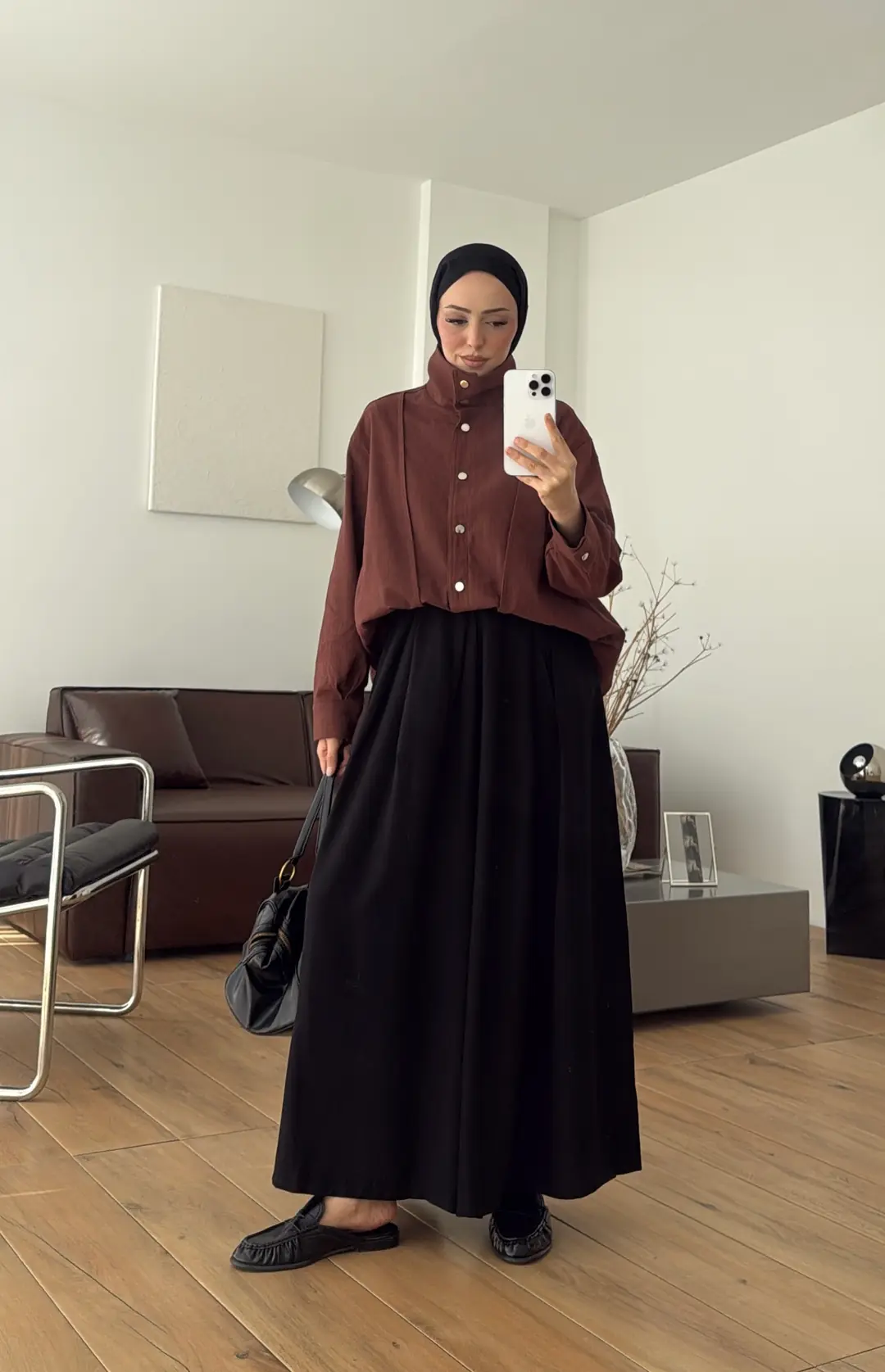 Keten Bomber Ceket Kahve