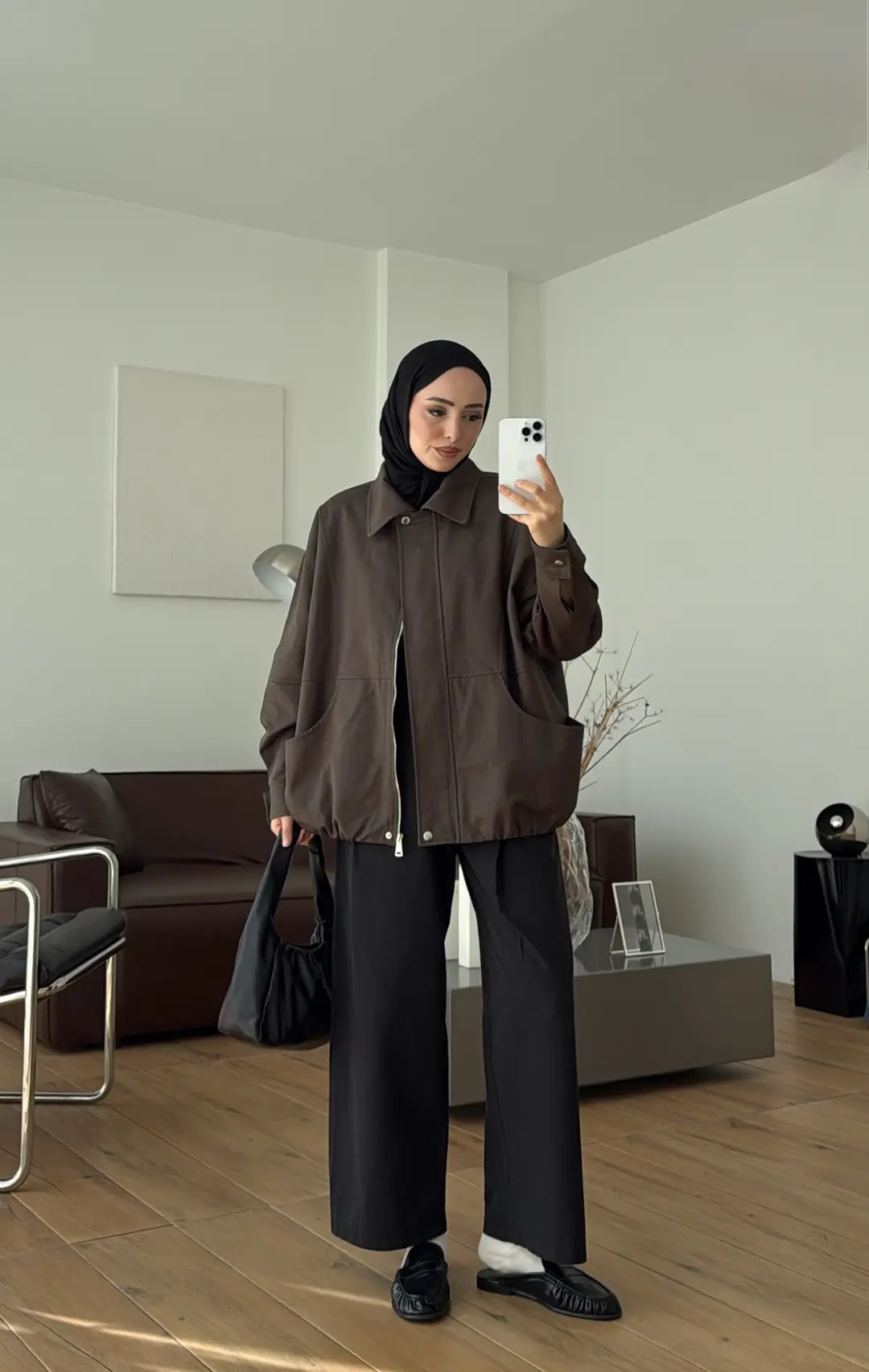 Torba Cep Gabardin Ceket Haki