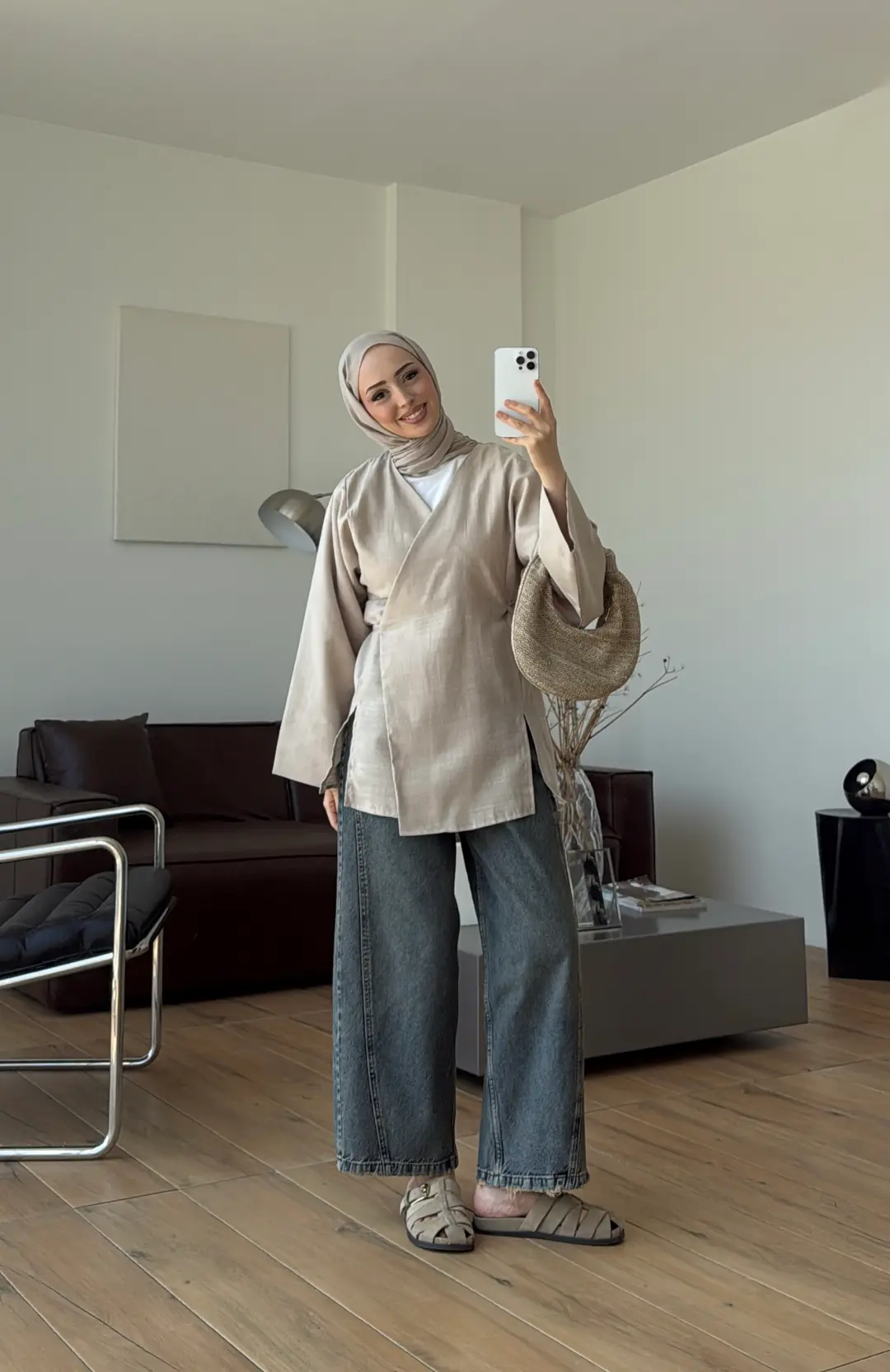 Bağlamalı Kimono Vizon 