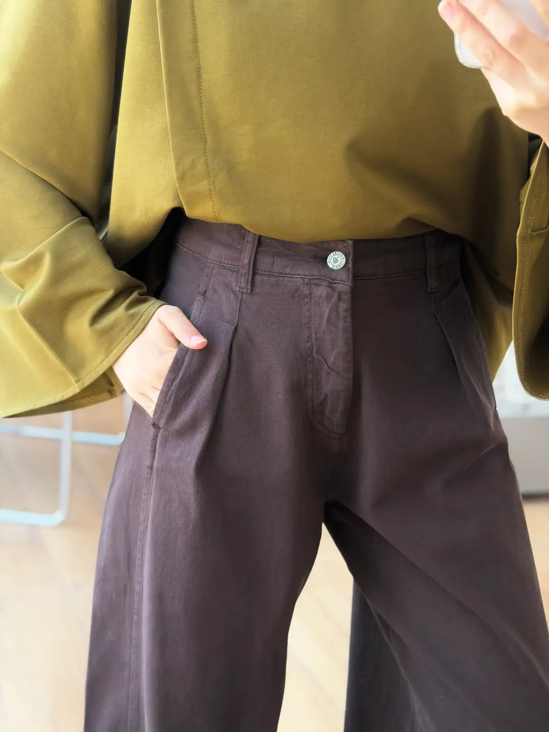 Tencel Yıkamalı Jean Kahve