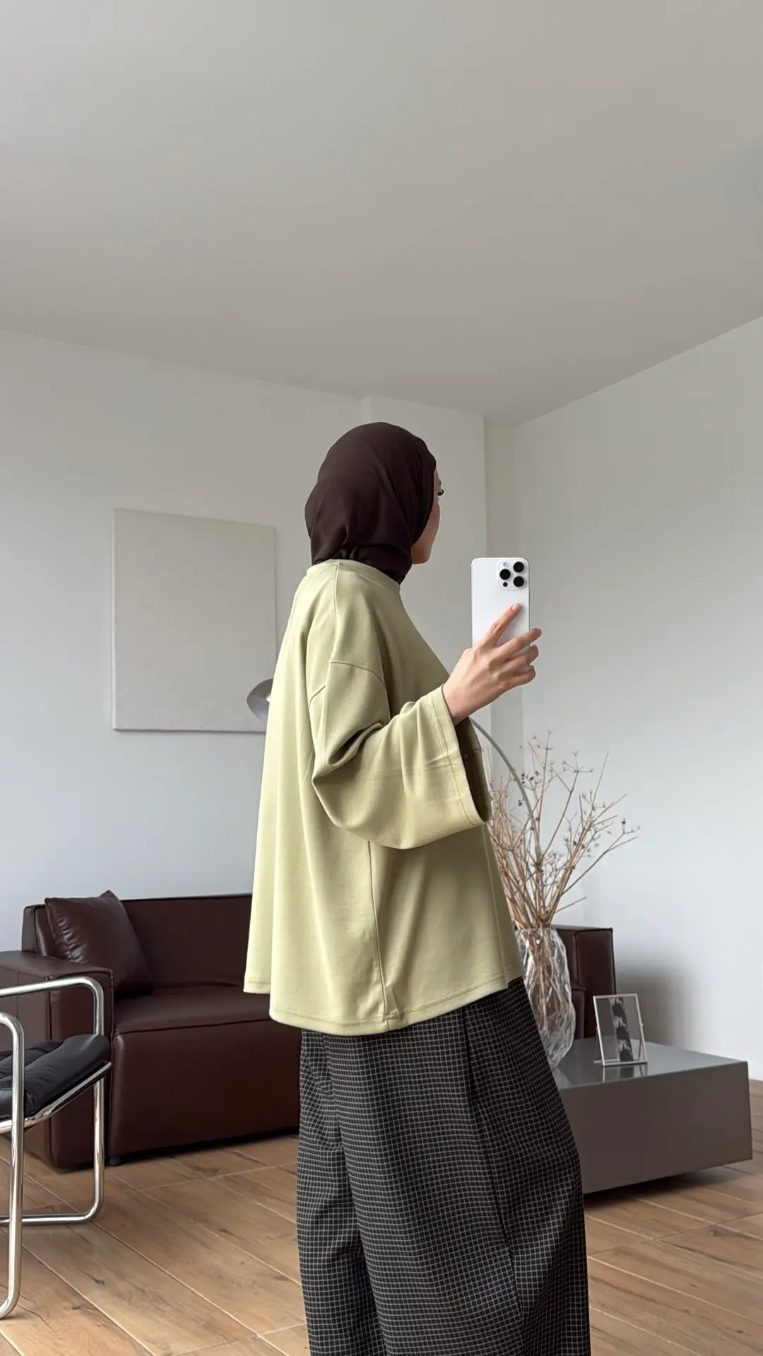 Seyyar Bağlamalı Oysho Kumaş Olive Tunik