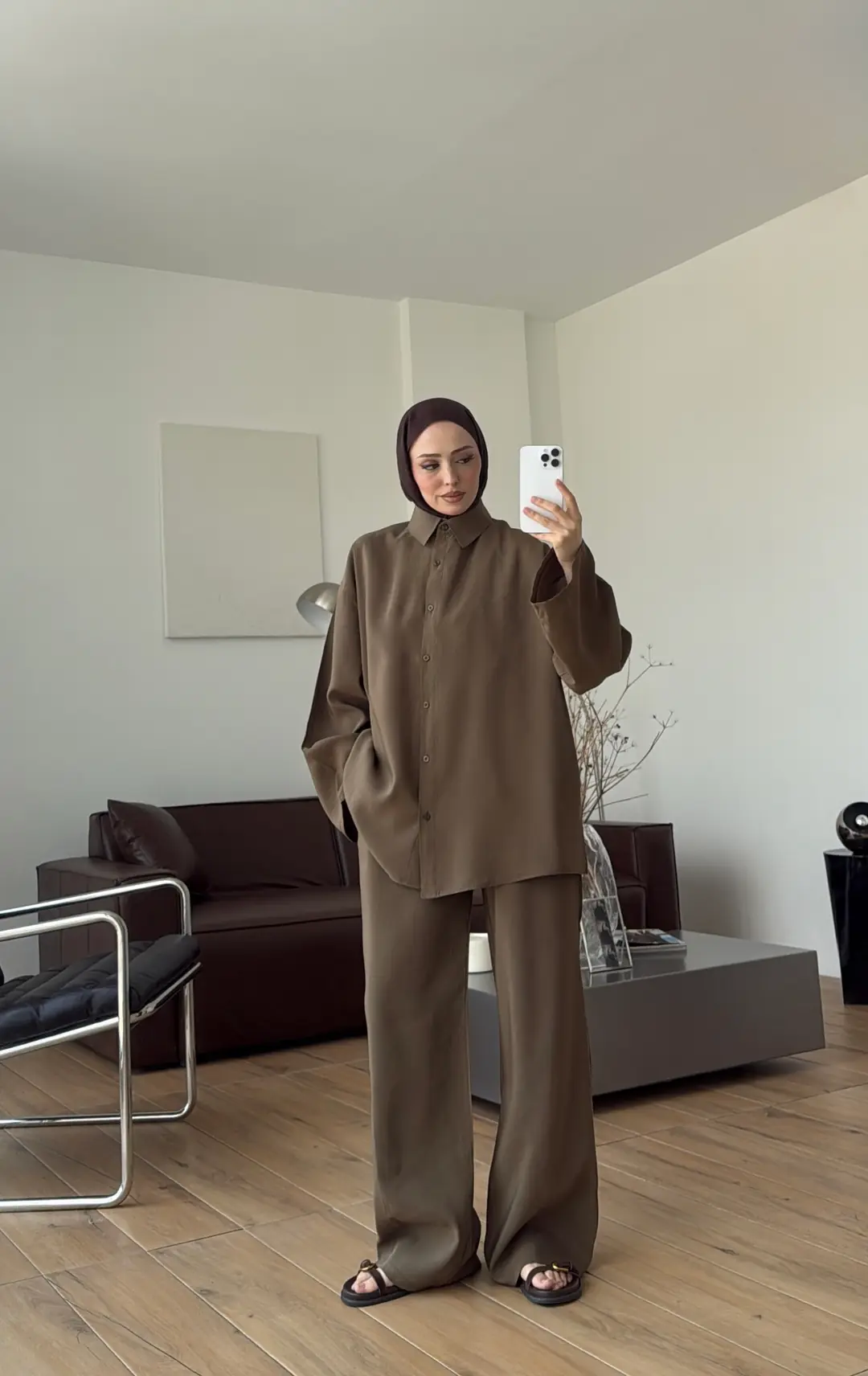 Tencel Bağlamalı Takım Haki