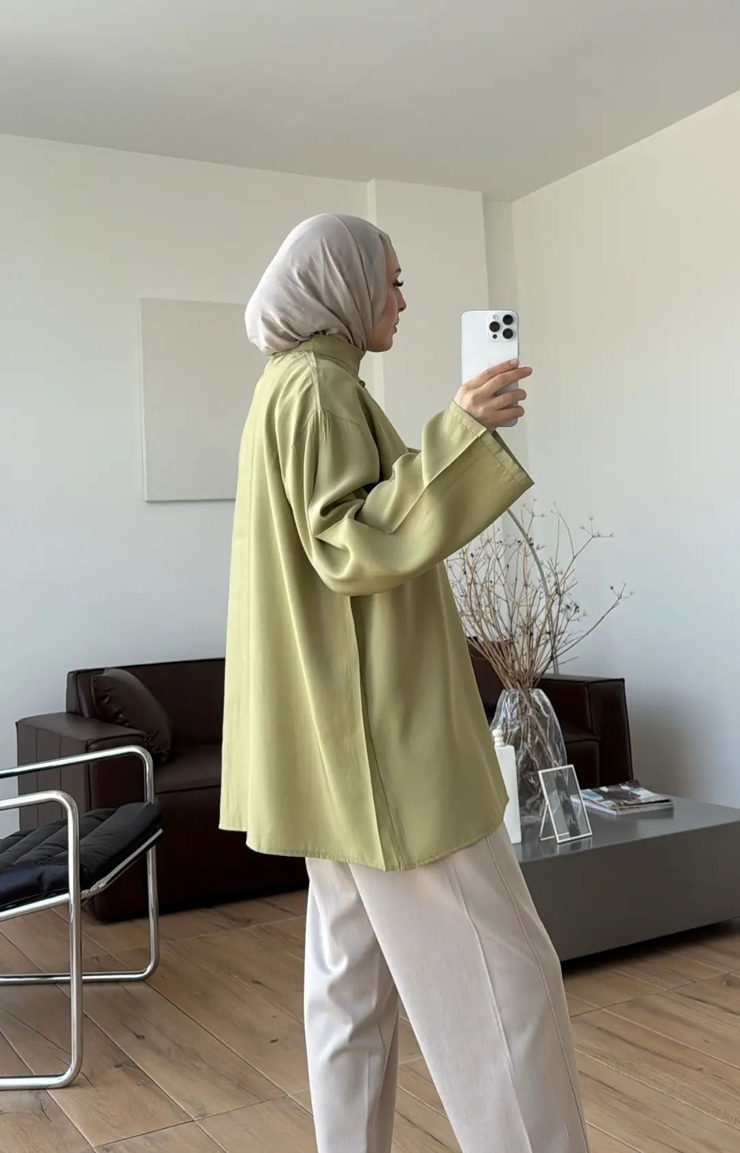 Kuşaklı Tunik Olive