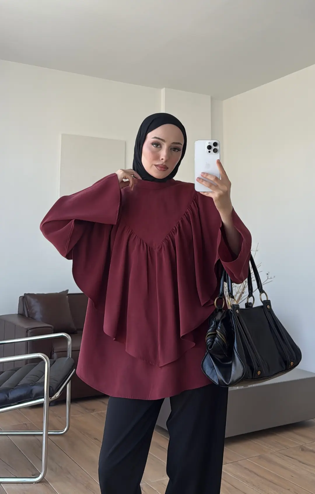 Katkat  Bluz Bordo