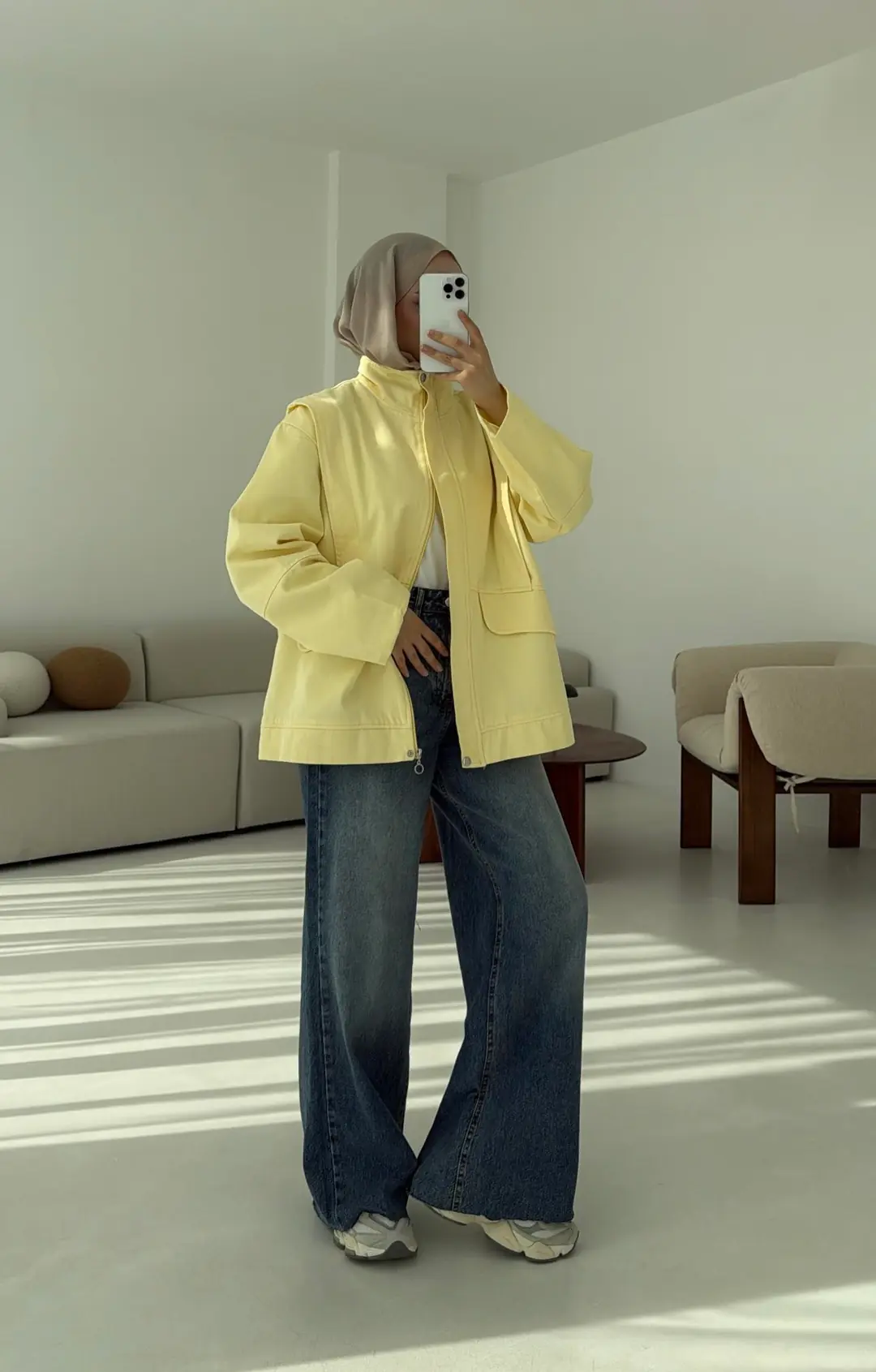 Premium Gabardin Tasarım Ceket  Sarı