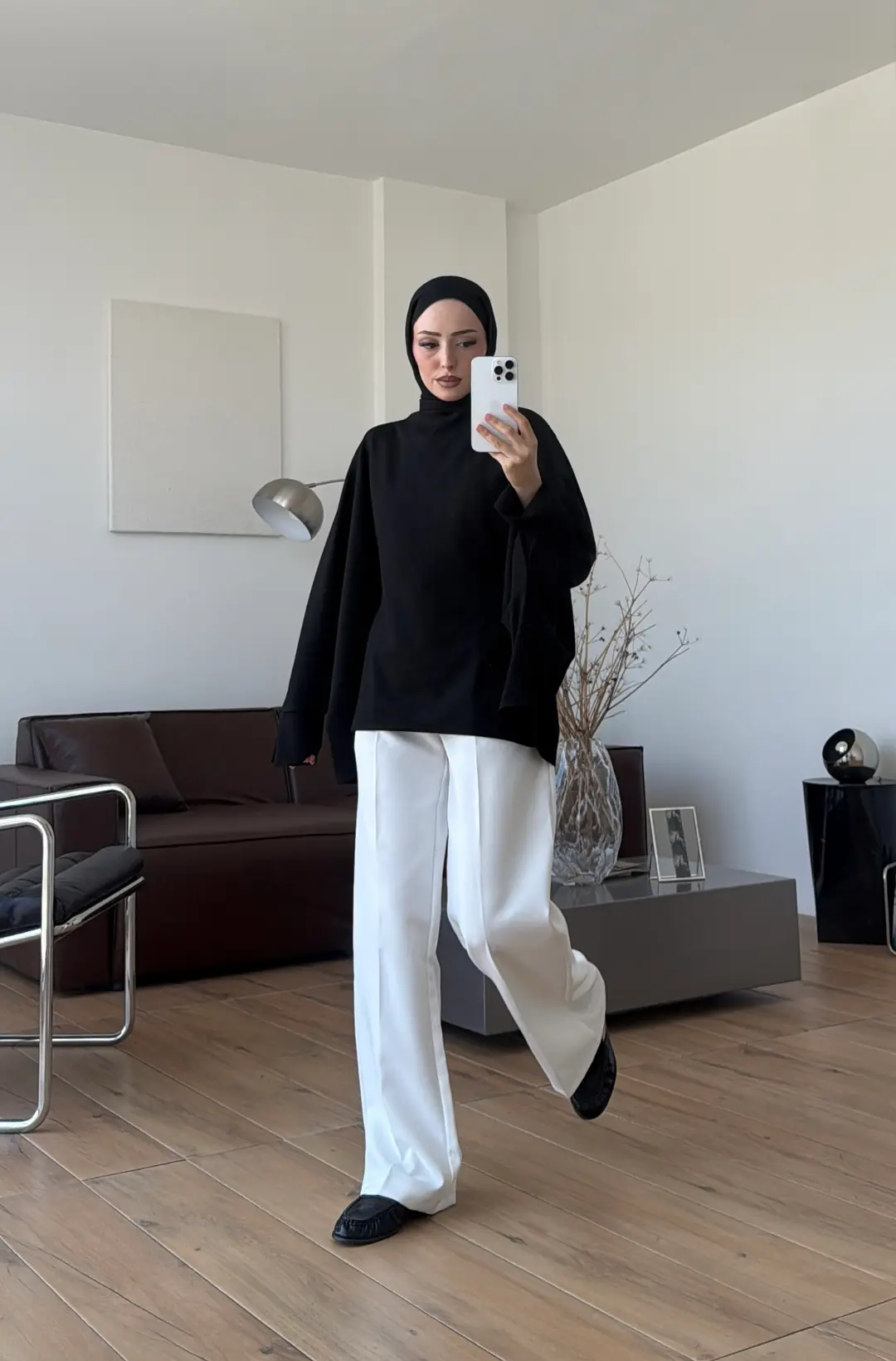 Oysho Bel Vurgulu Bluz Siyah