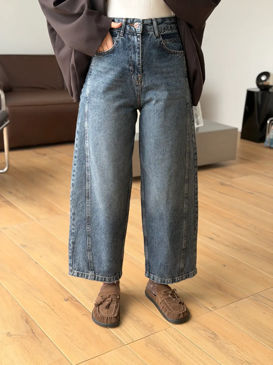 Barel Koyu Mavi Jean