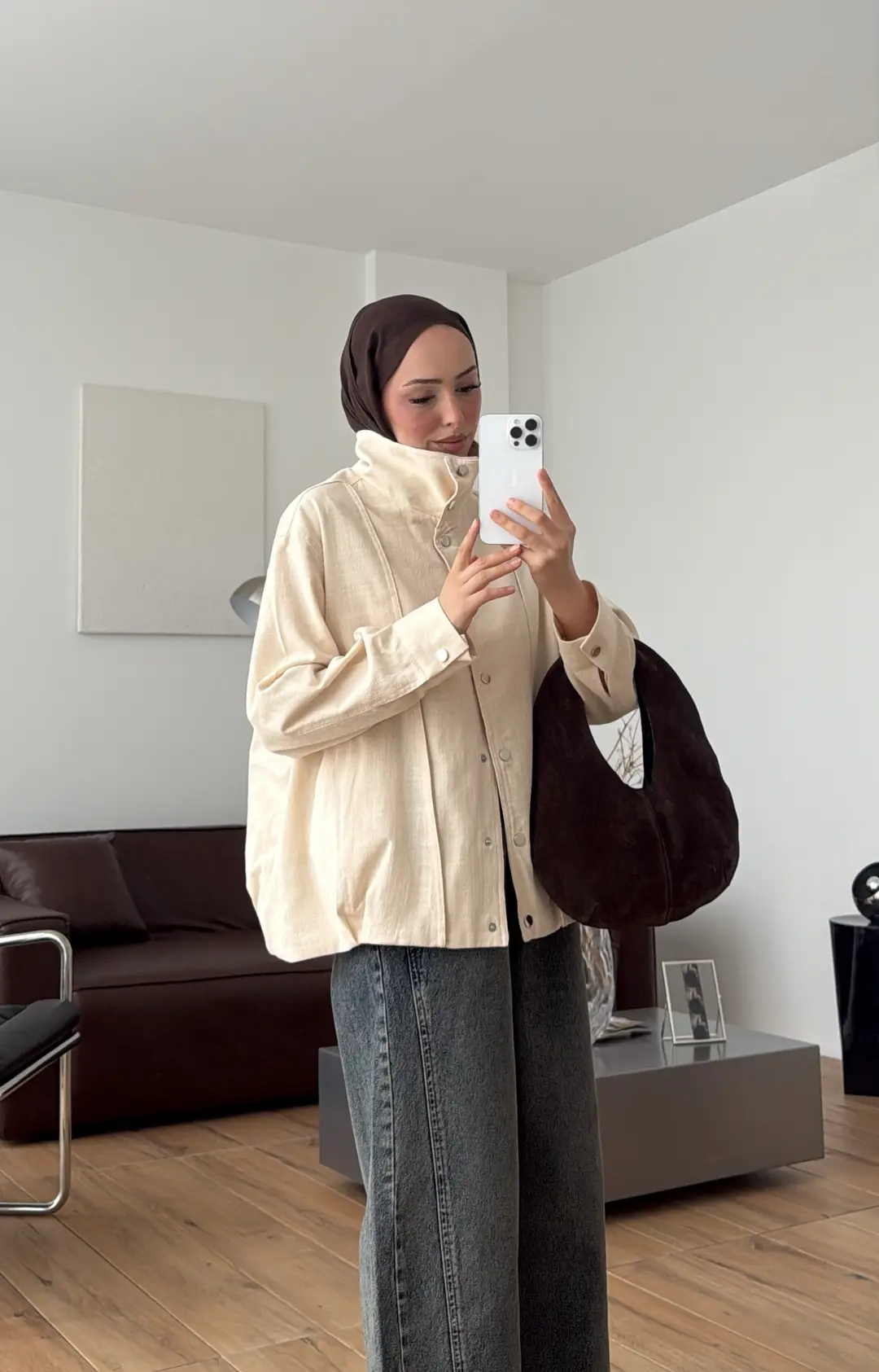 Keten Bomber Ceket Bej