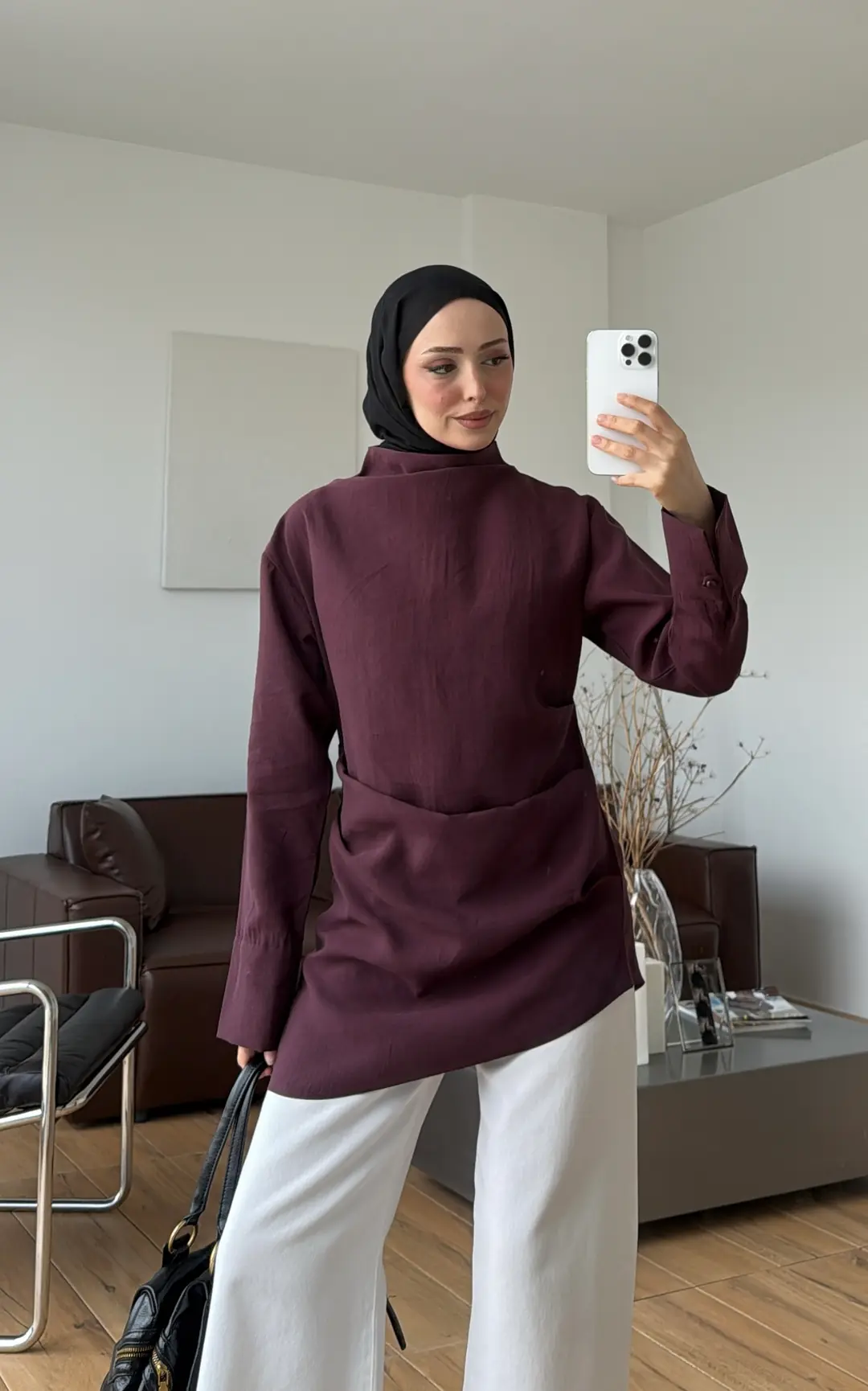 Drape Bluz Bordo