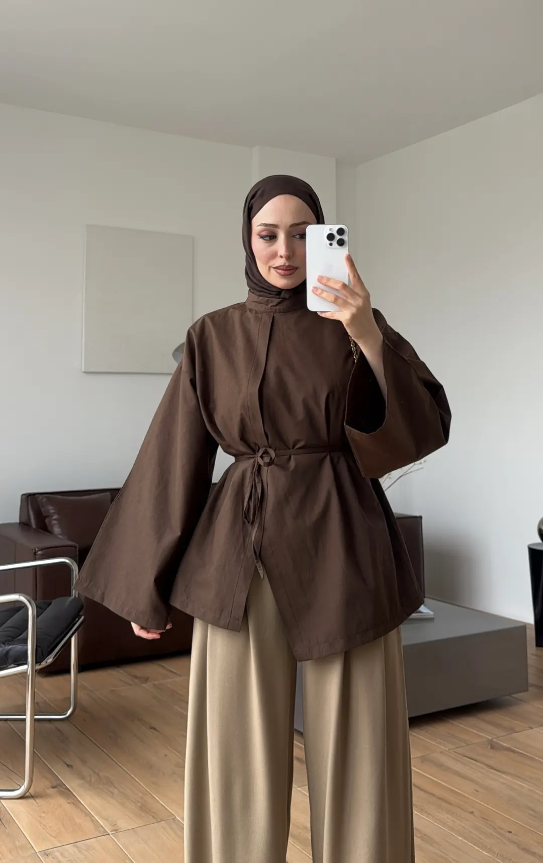 Çapraz Tunik Kahve