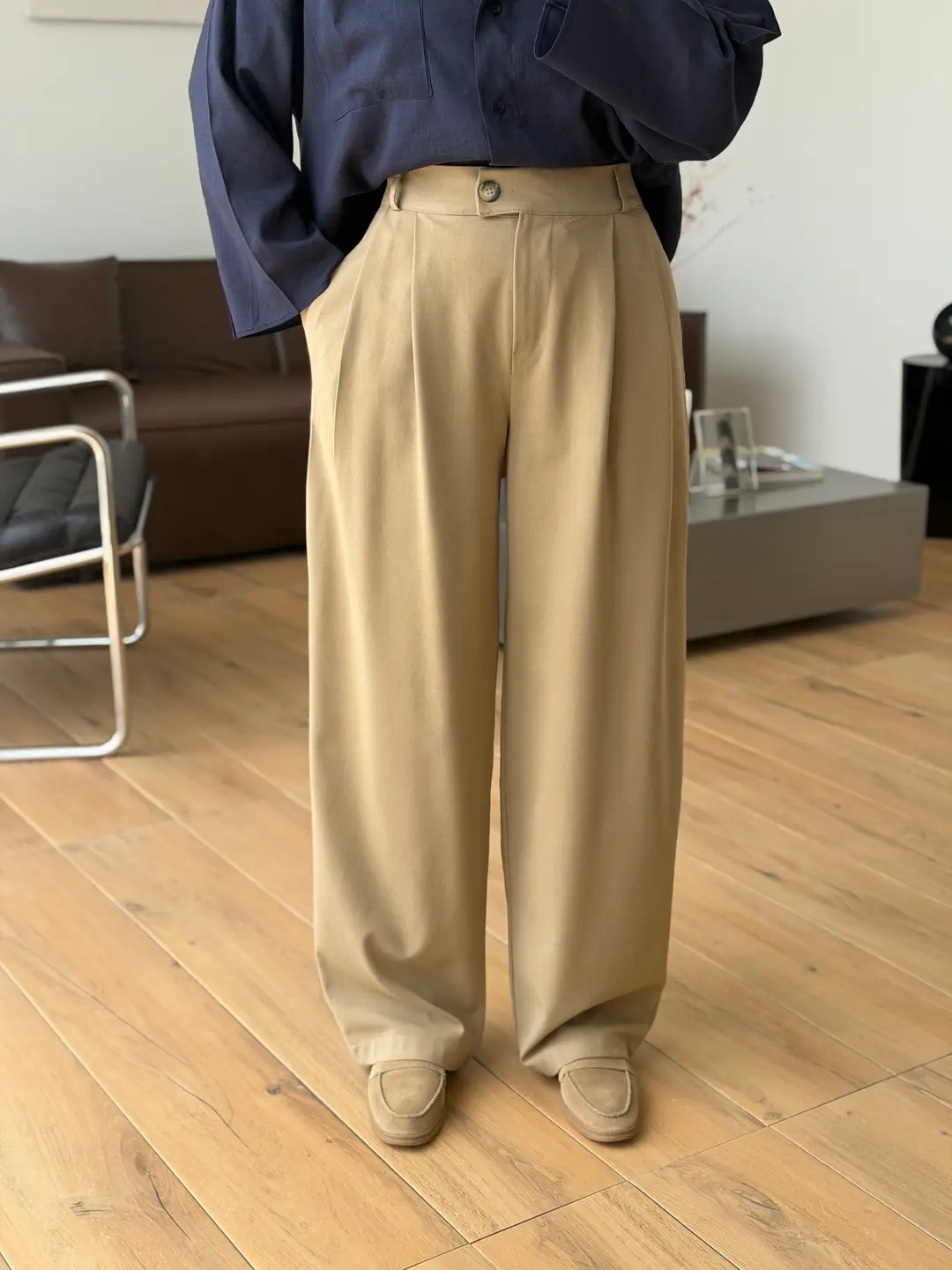 Maskülen Pantolon Camel