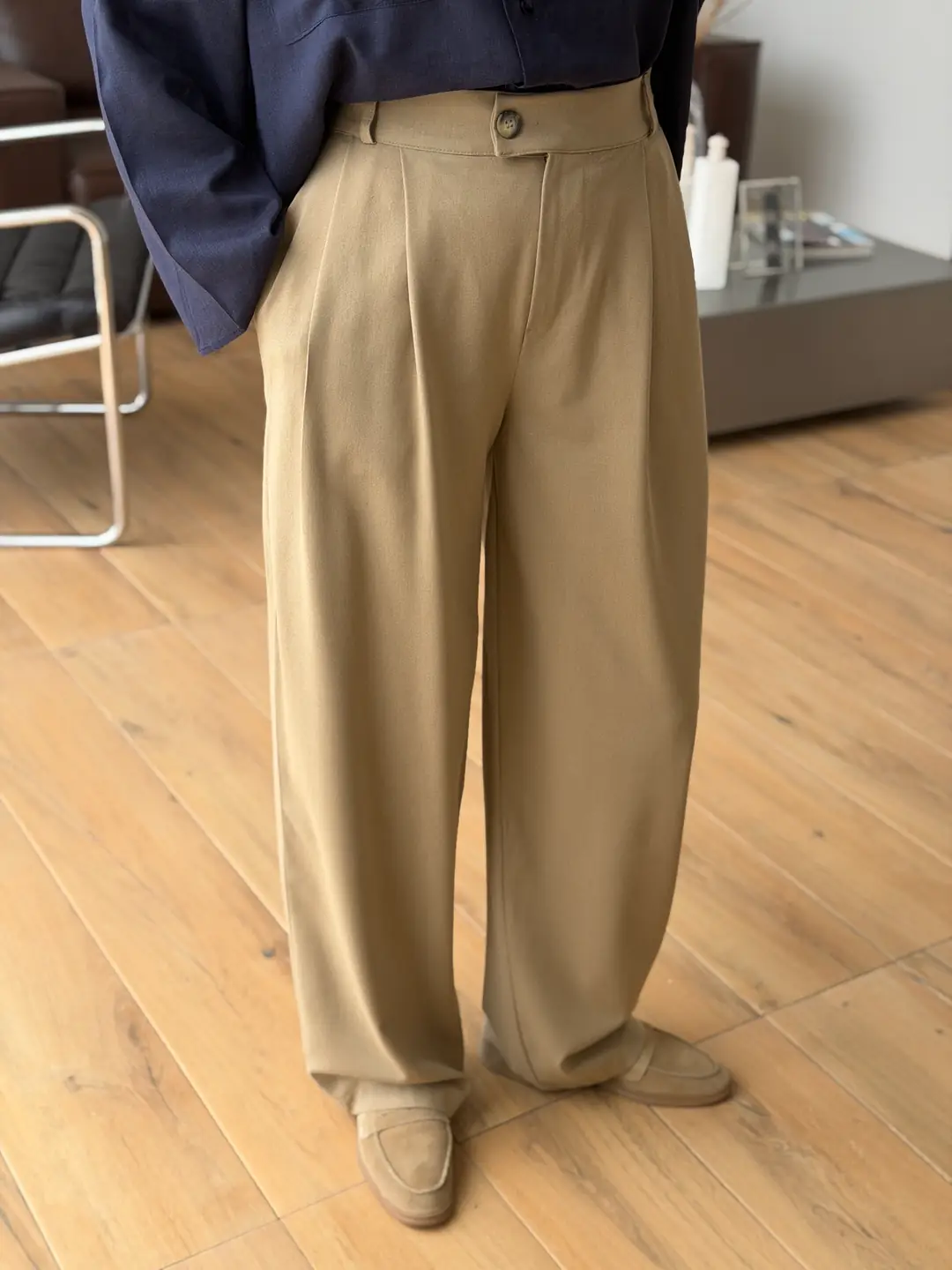 Maskülen Pantolon Camel