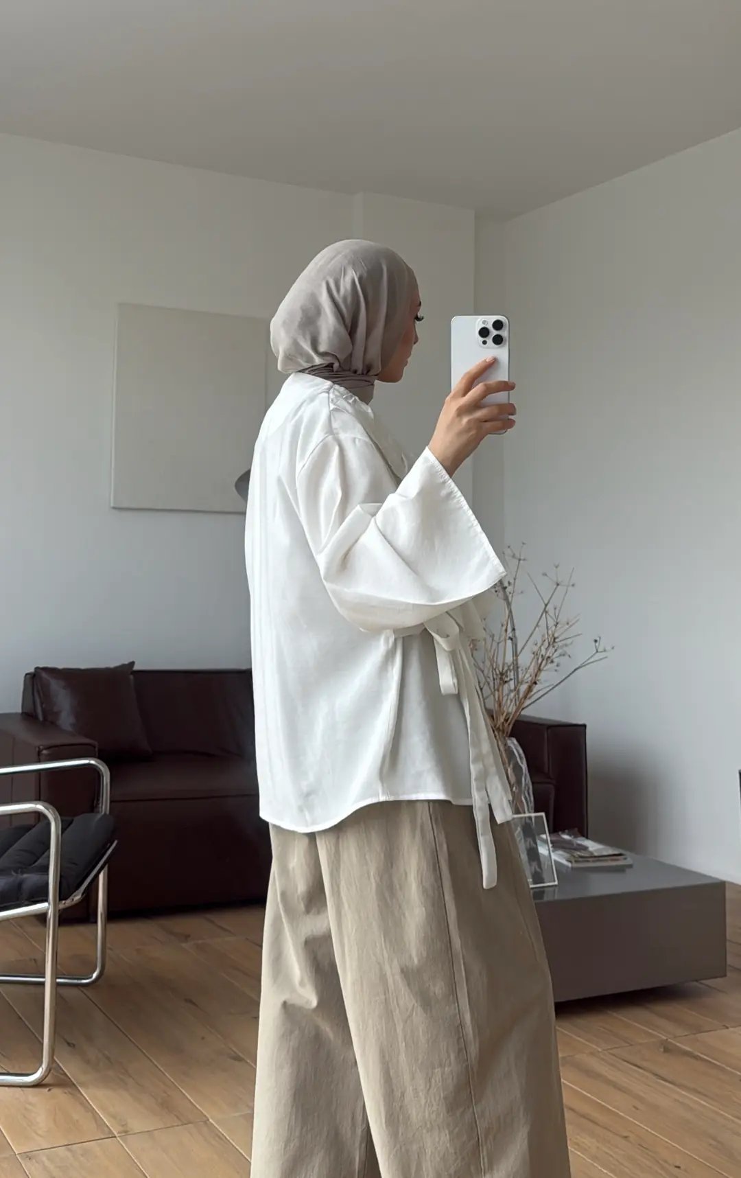 Fırfırlı ModaL Bluz Beyaz