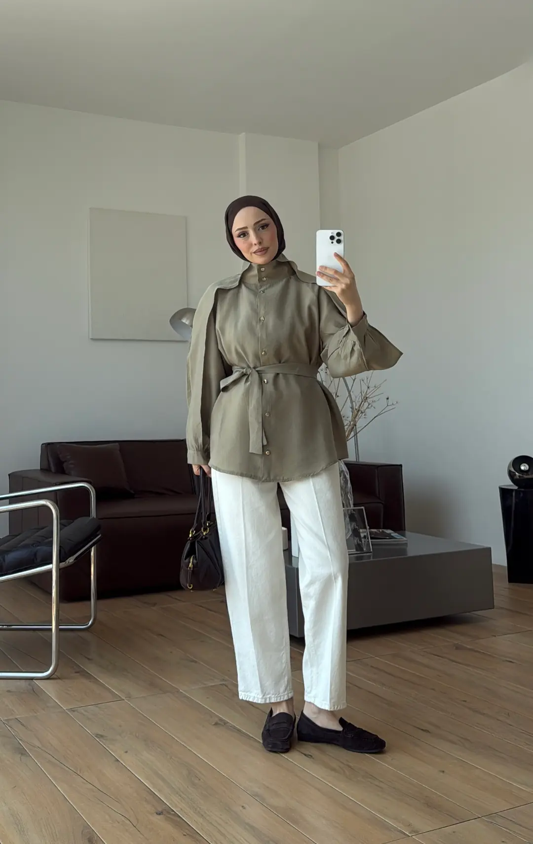 Kolu Pelerin Tunik Olive