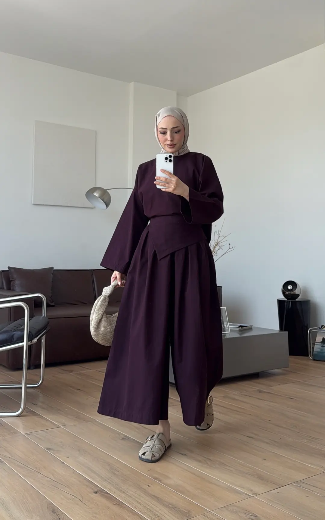 Lale Keten Takım Mürdüm
