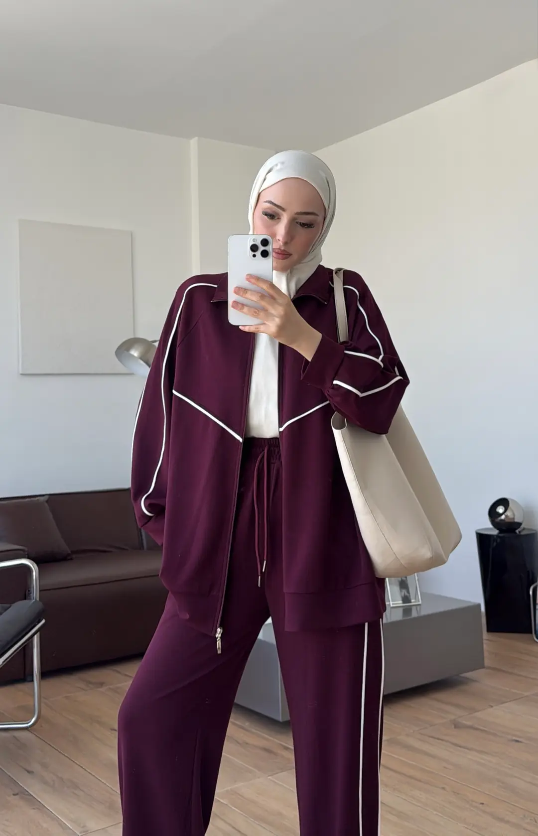 Garni Biyeli Takım Bordo