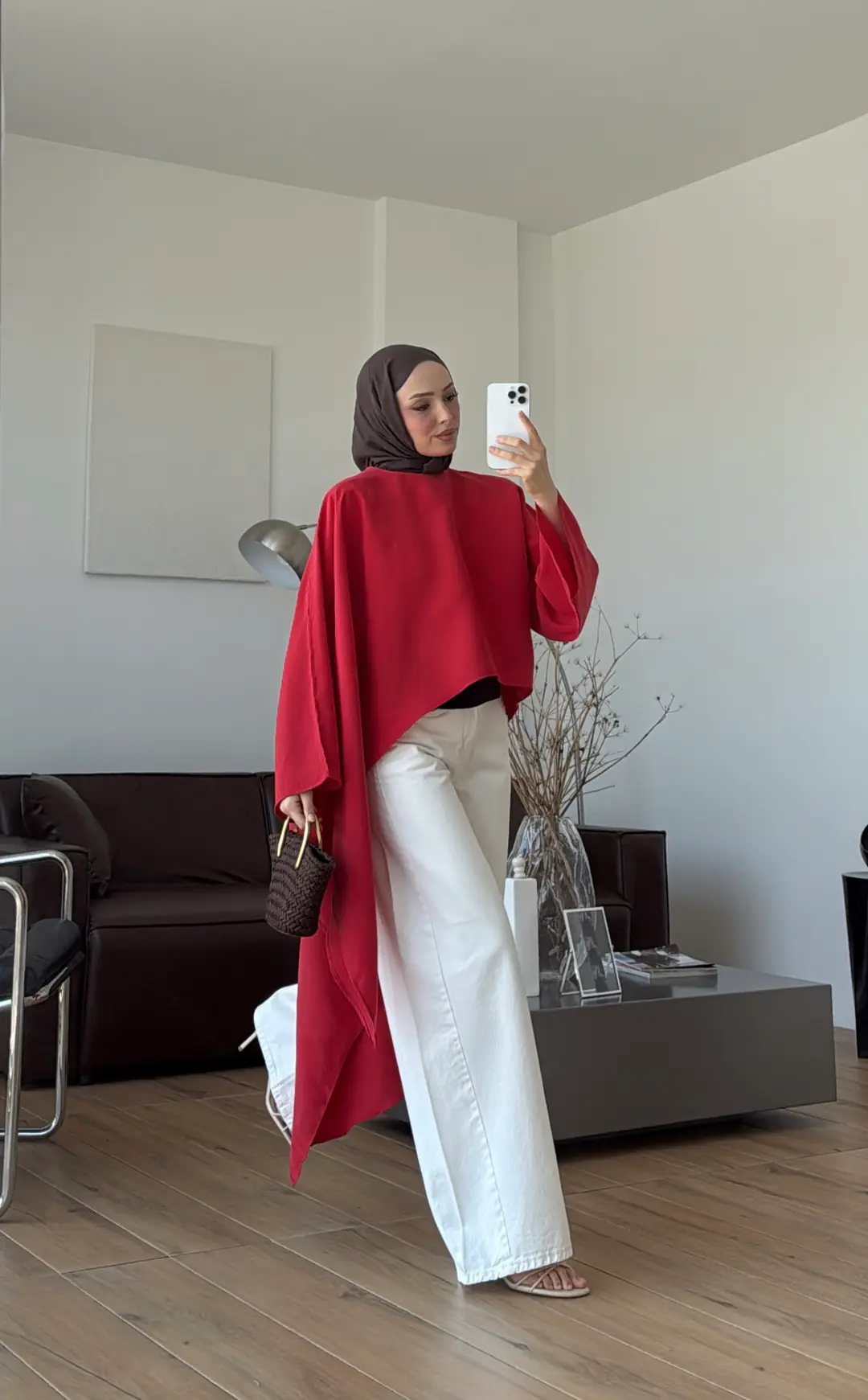 Siena Asimetri Bluz Kırmızı