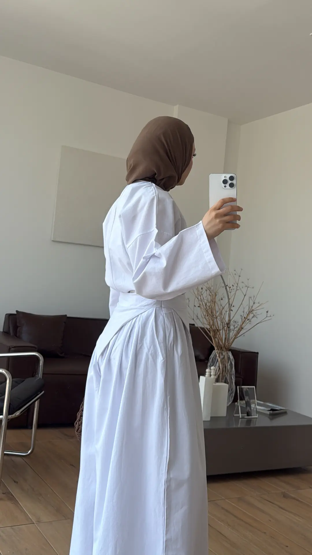 Lale Keten Takım Beyaz
