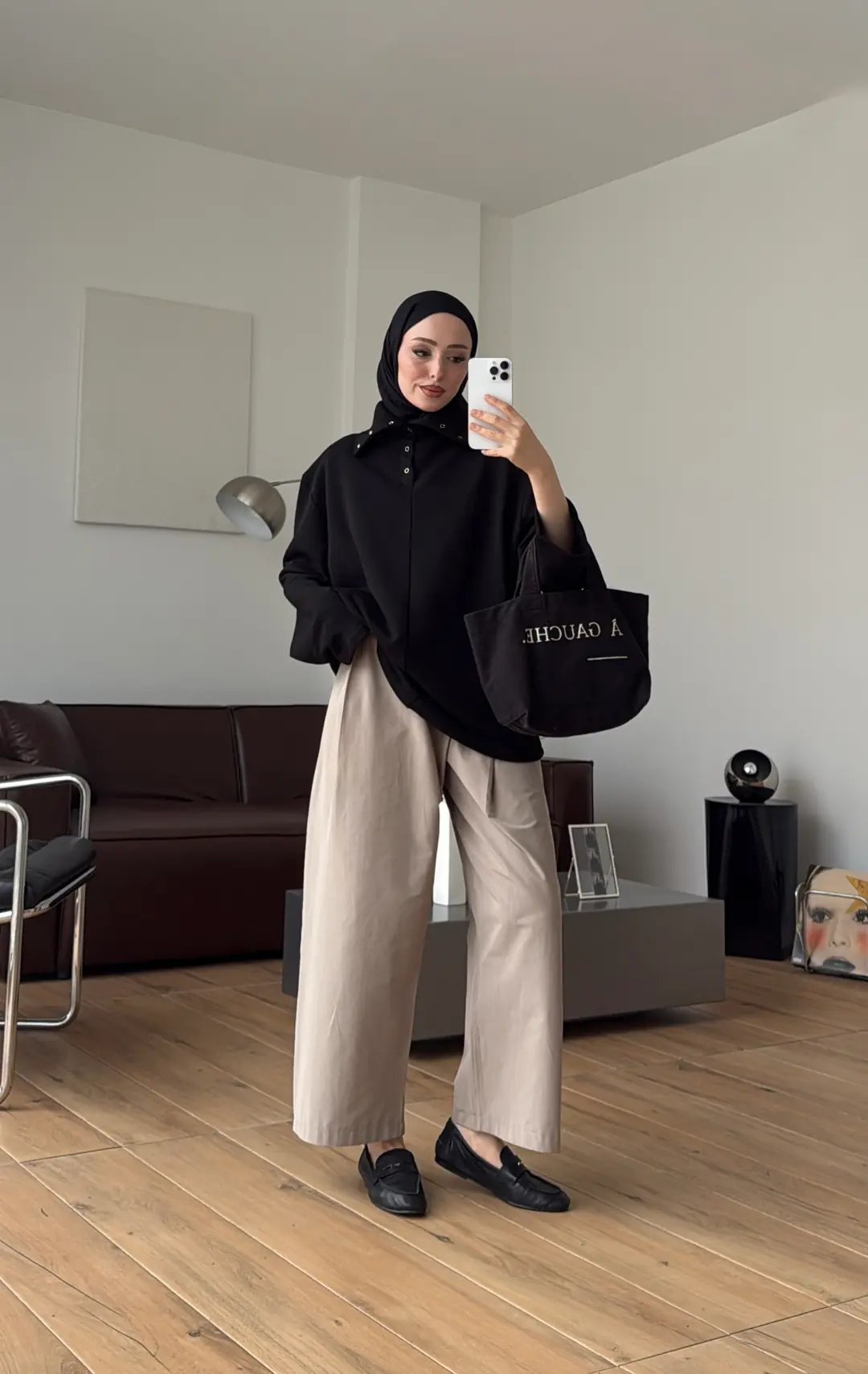 Yakalı Çıtçıt Detay Sweat Siyah
