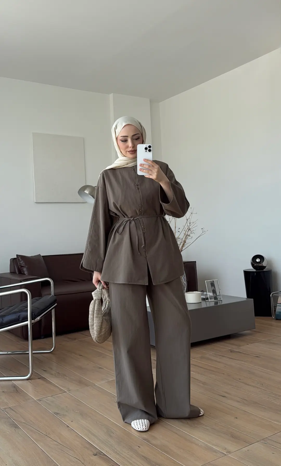 Bisiklet Yaka Keten Takım Haki