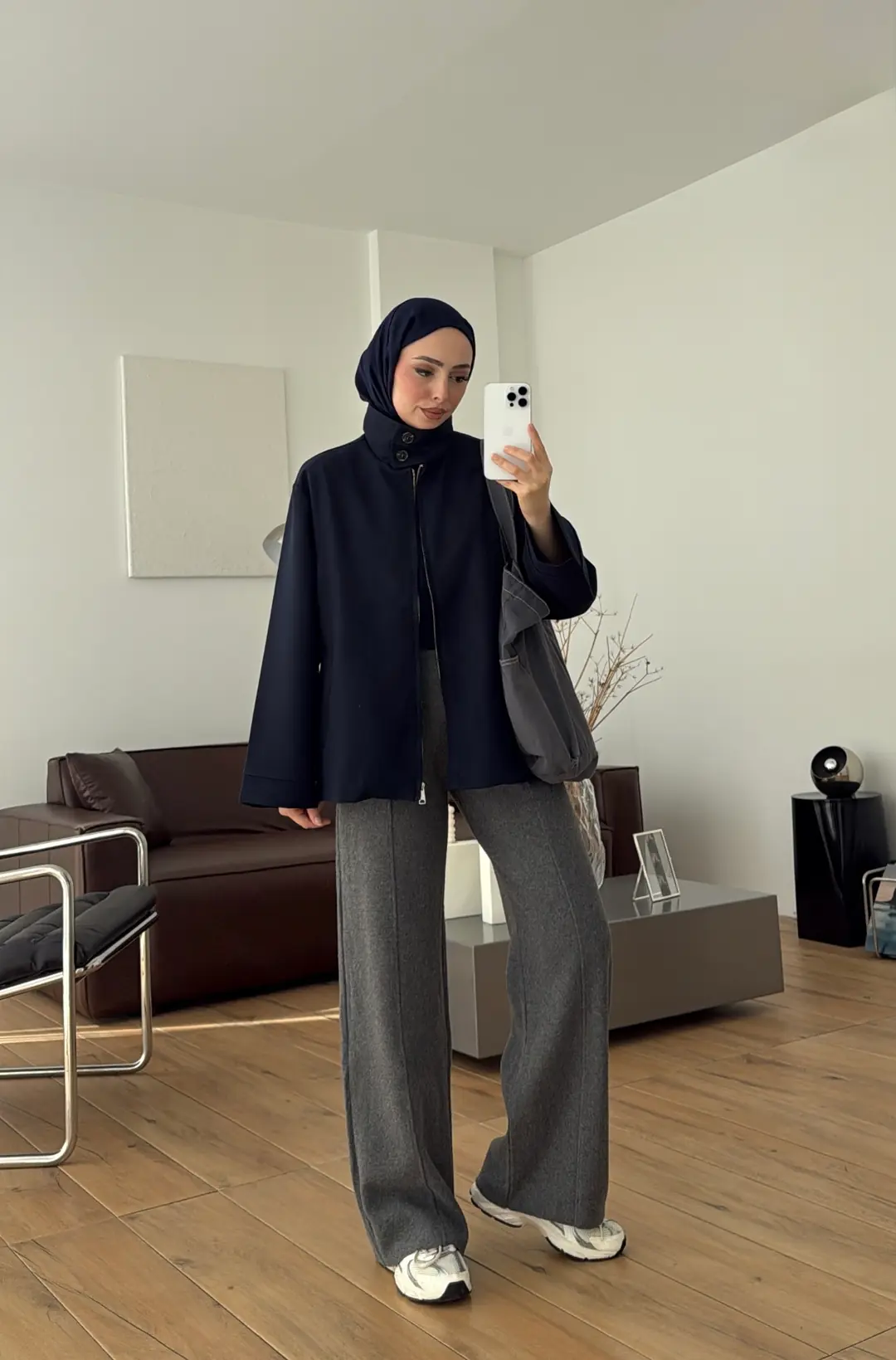 Fermuarlı Ceket Lacivert